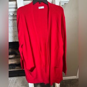 Croft & Barrow Vibrant Red Women's Cardigan Plus Size